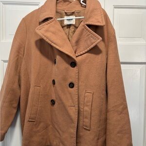 Women's Double-Breasted Camel Coat